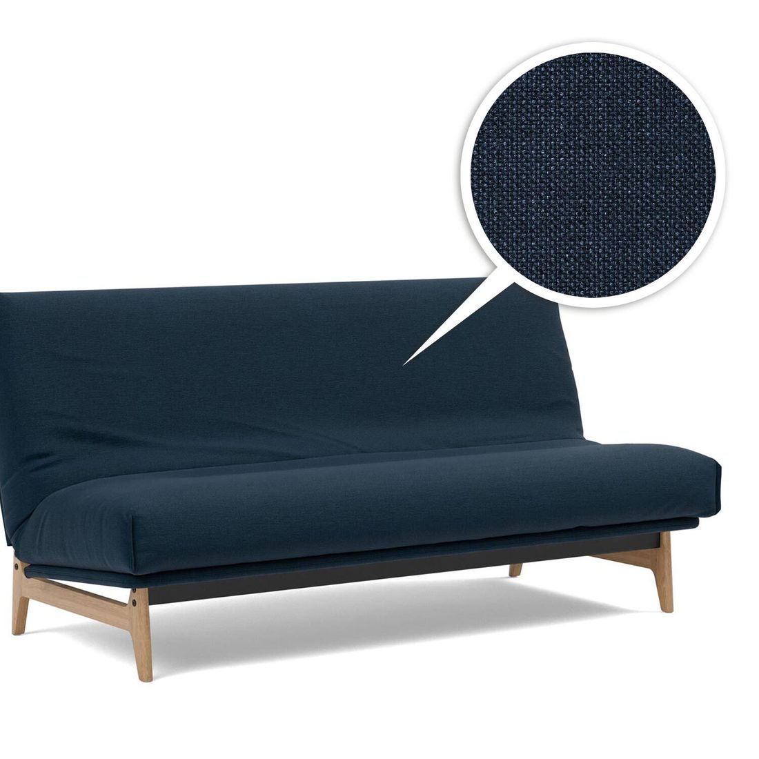 Schlafsofa Atessa Webstoff/Cord mit Lattenrost und Stauraum