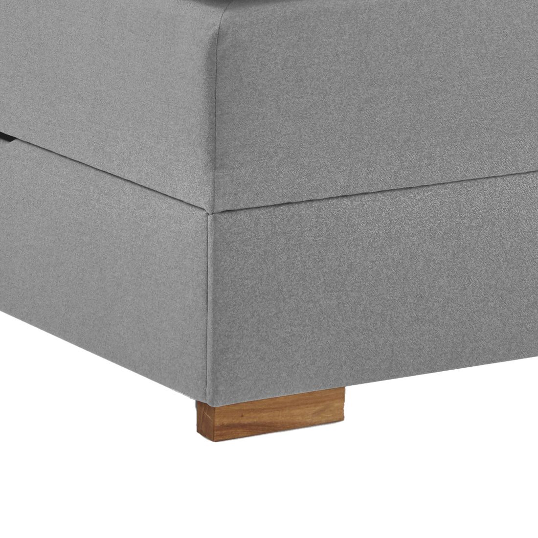 Boxspringbett Duman Webstoff mit Beleuchtung und Bettkasten
