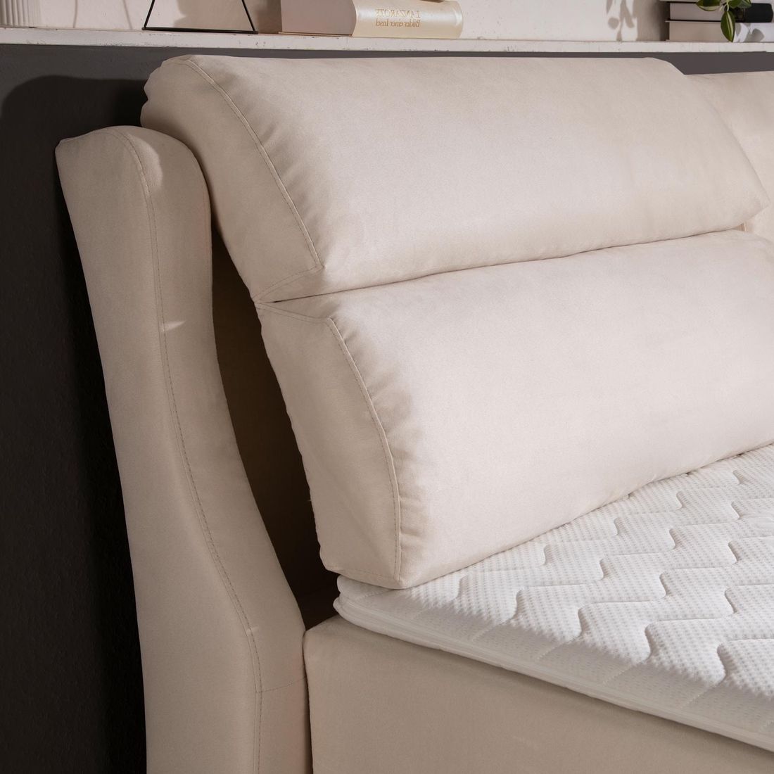Polsterbett Cremona Microvelours mit Bettkasten