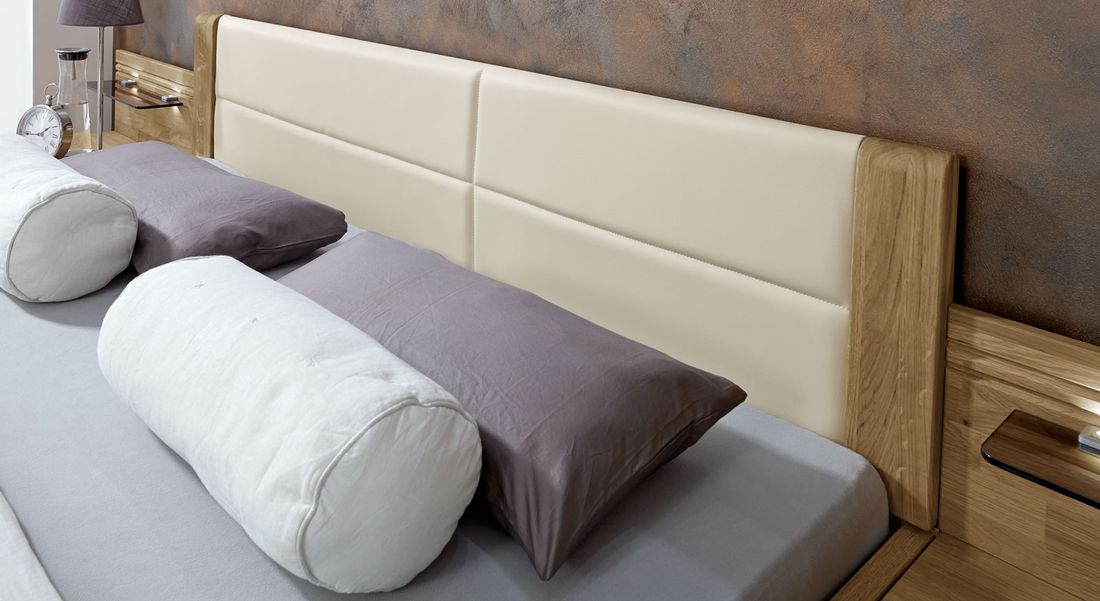 Doppelbett Toride Komfort Eiche teilmassiv mit Schubkasten