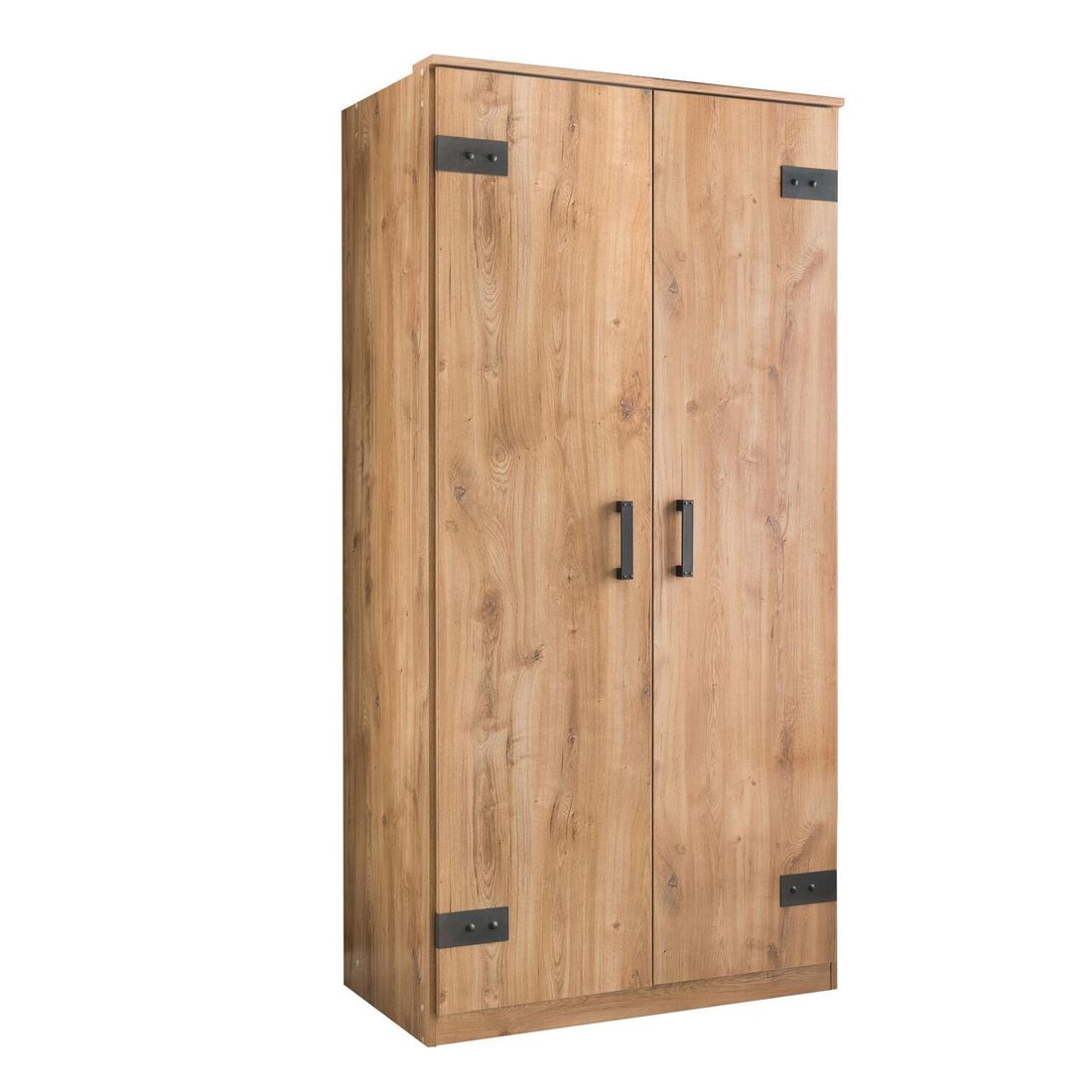 Drehtüren-Kleiderschrank Nolan Eiche Dekor 90x199cm