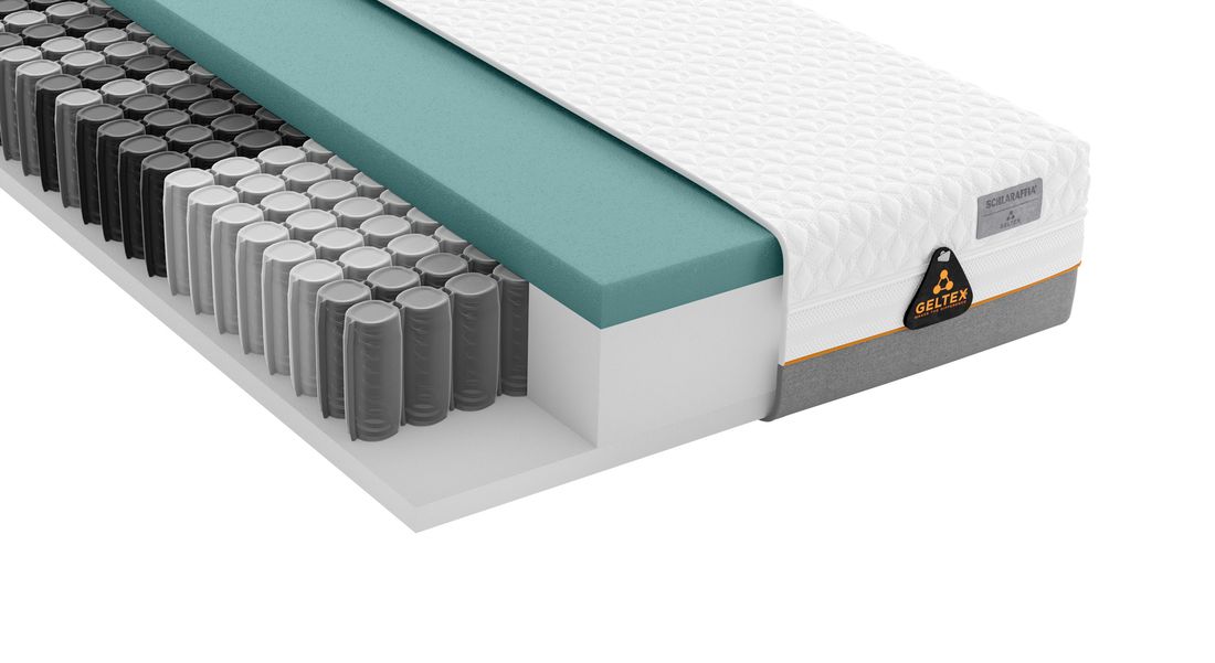 SCHLARAFFIA Taschenfederkern-Matratze GELTEX Solaris Next ZX TFK