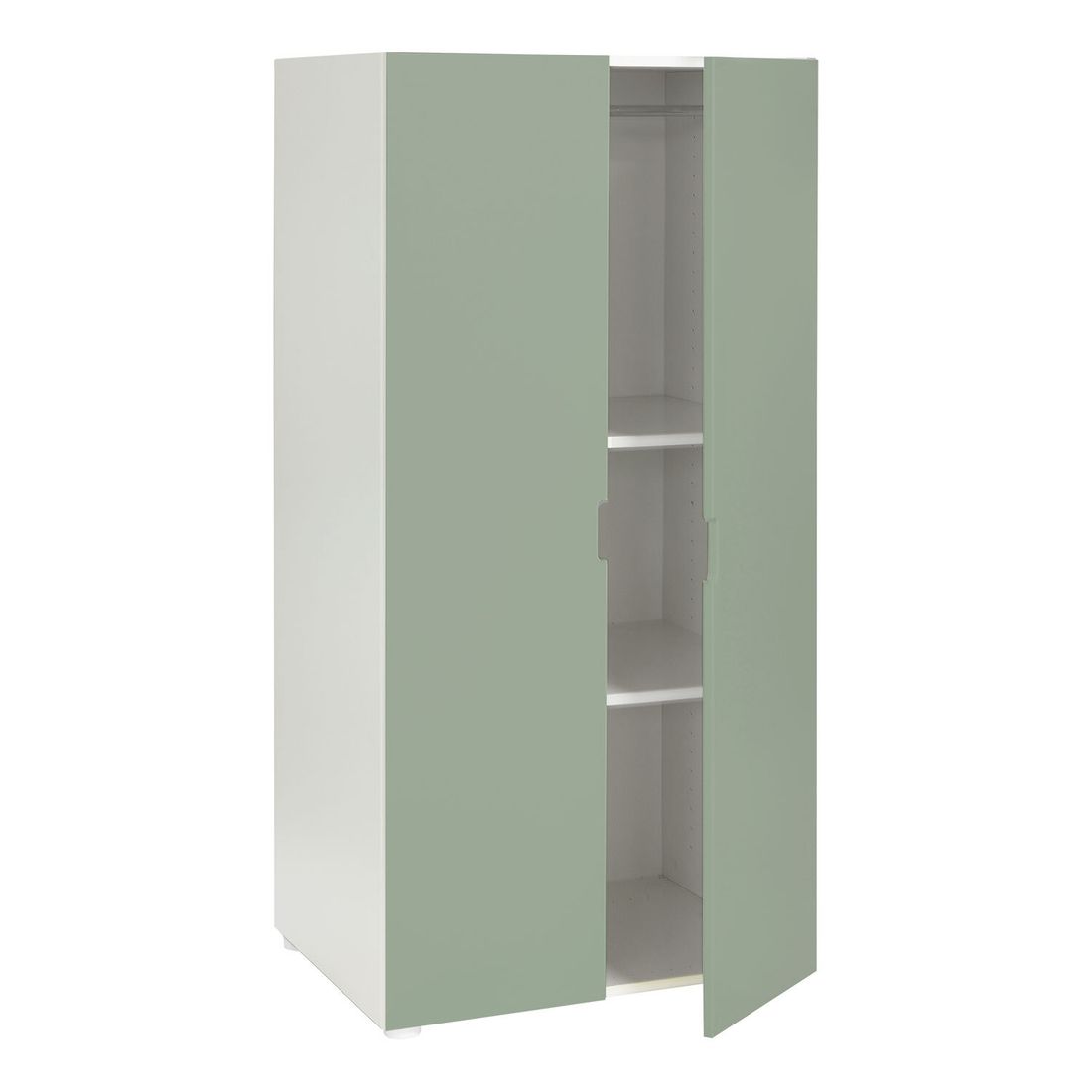 Drehtüren-Kleiderschrank Kids Town Color Buche teilmassiv