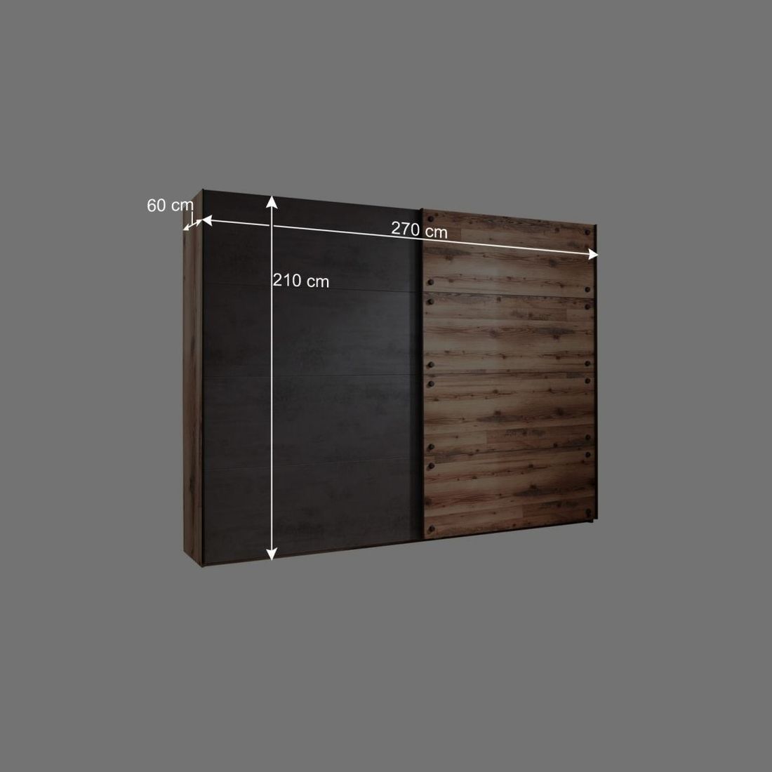 Schwebetüren-Kleiderschrank Rocca