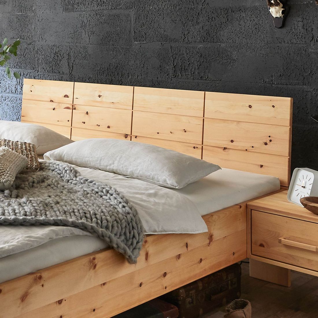 Bett Antelao Komfort Zirbe Massivholz