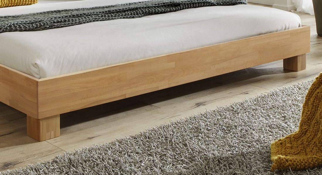 Bett Lesina Buche Massivholz