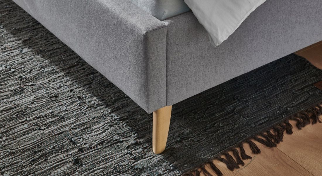 Polsterbett Maliana Velours/Webstoff