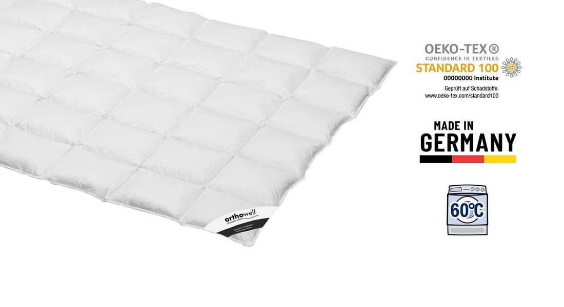 Daunen-Bettdecke orthowell Standard medium