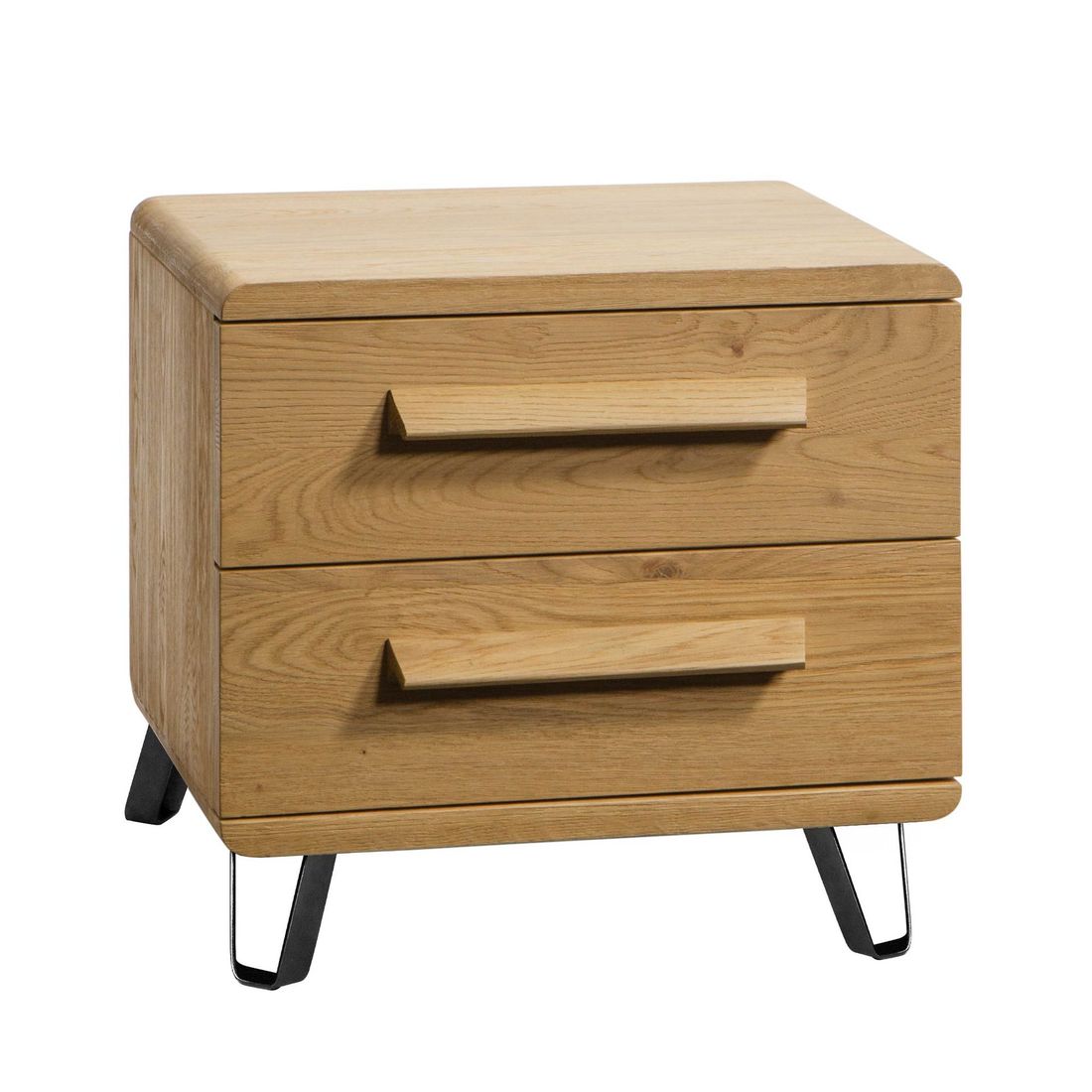 Nachttisch Edimt Eiche Massivholz H 47cm