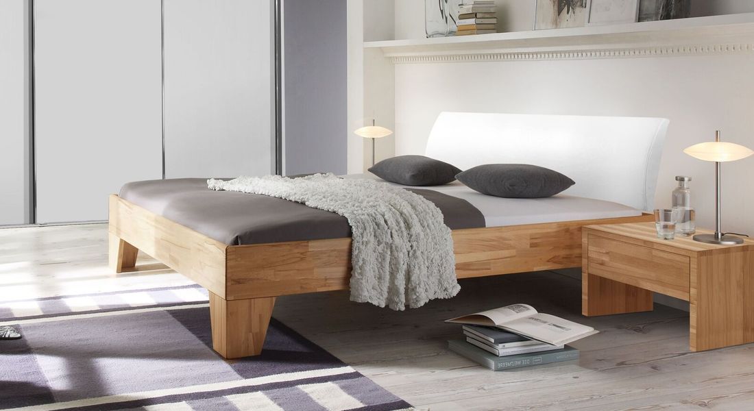 Bett Raijka Kernbuche Massivholz