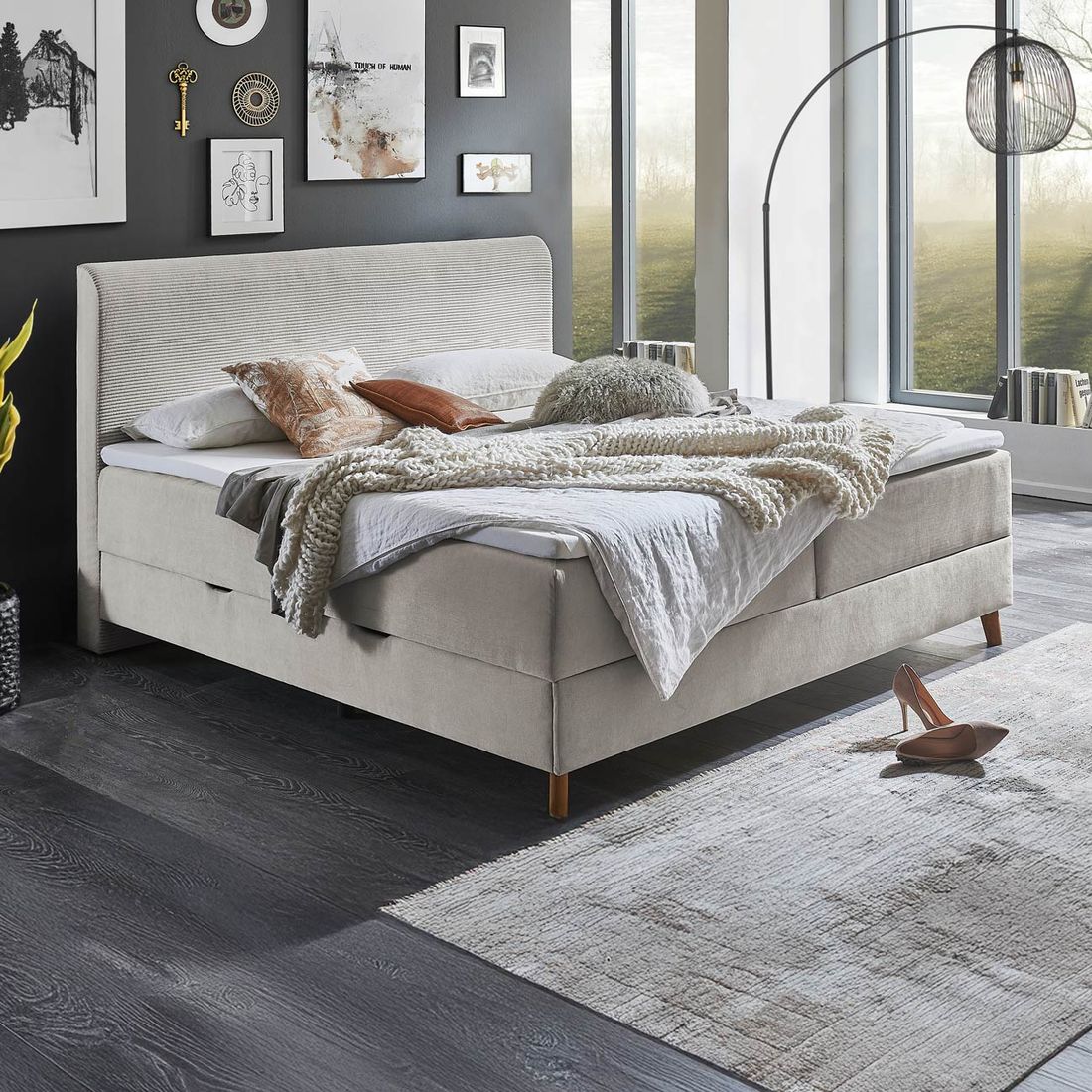 Bettkasten-Boxspringbett Ronnes