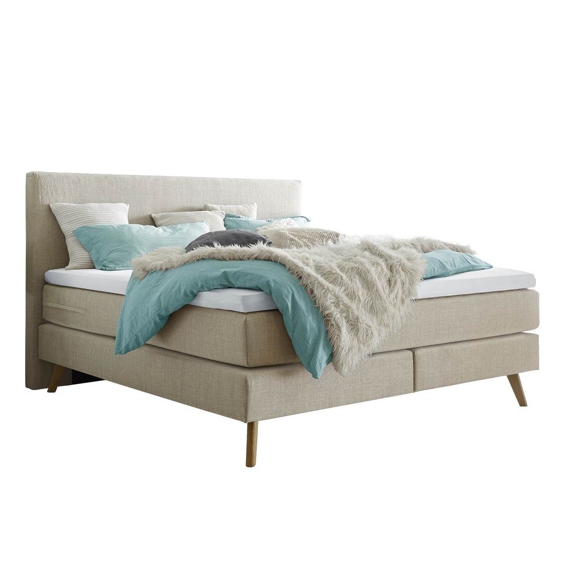Boxspringbett Esra Webstoff