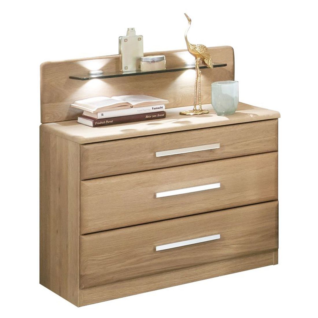 Nachttisch Bloomfield Eiche teilmassiv H 50cm