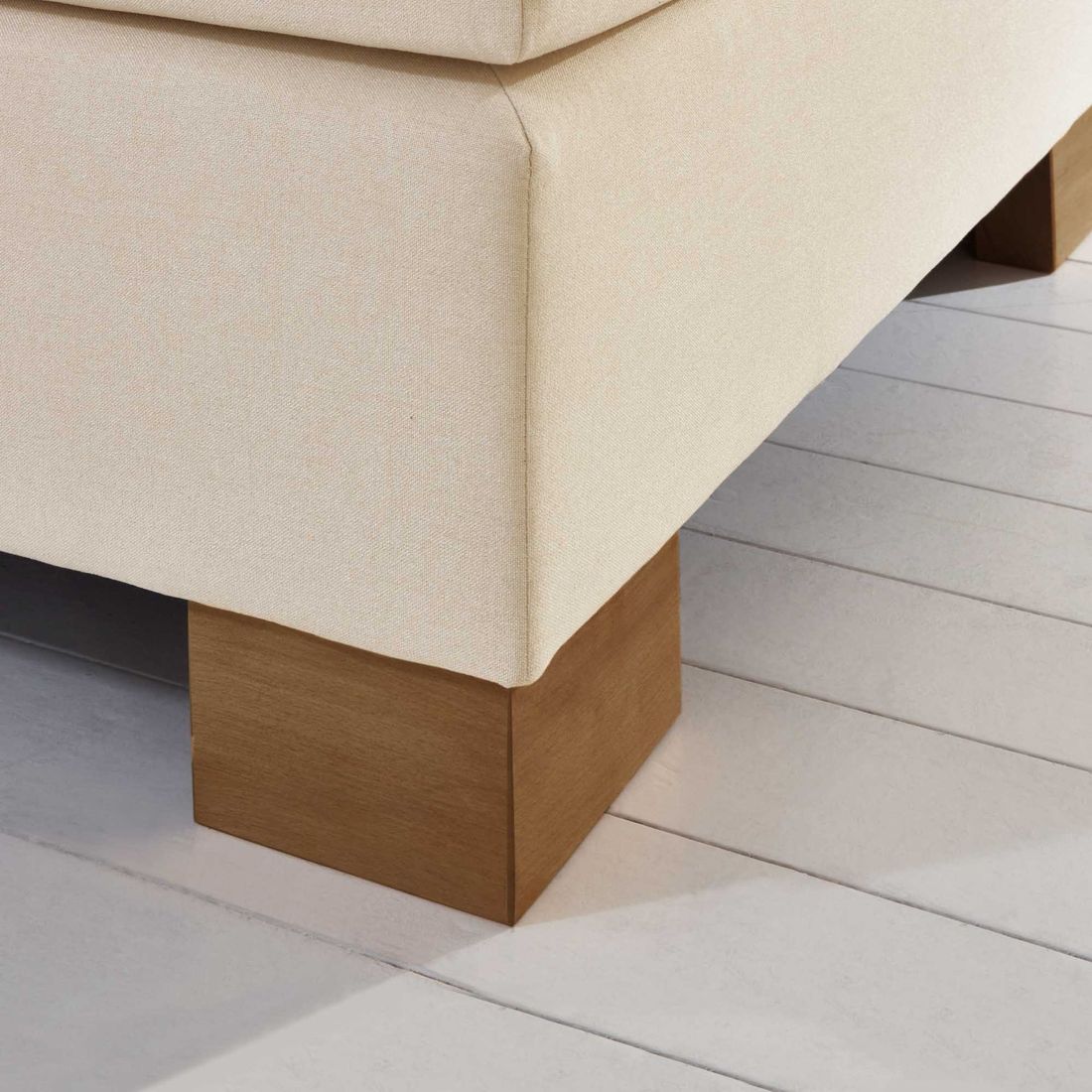HOMELIV. Boxspringbett Peachland Webstoff