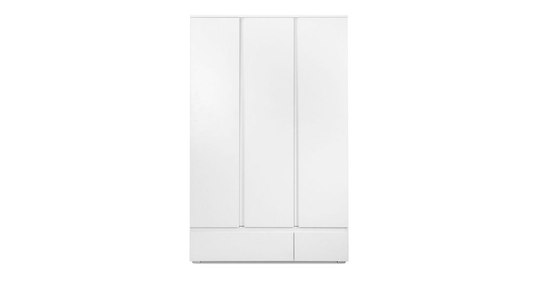 Drehtüren-Kleiderschrank Folda mit Schubladen