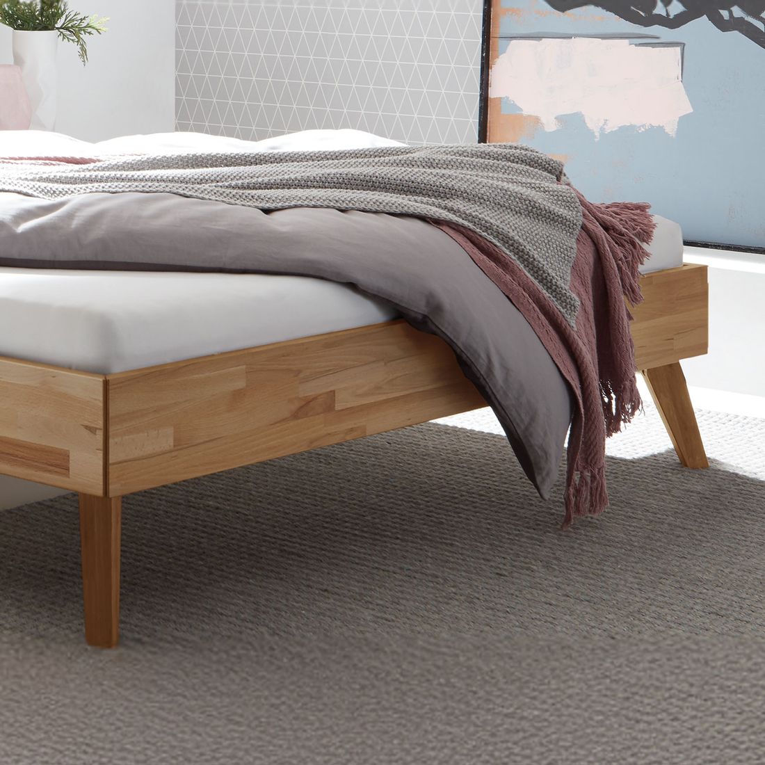 Bett Malinga Kernbuche Massivholz