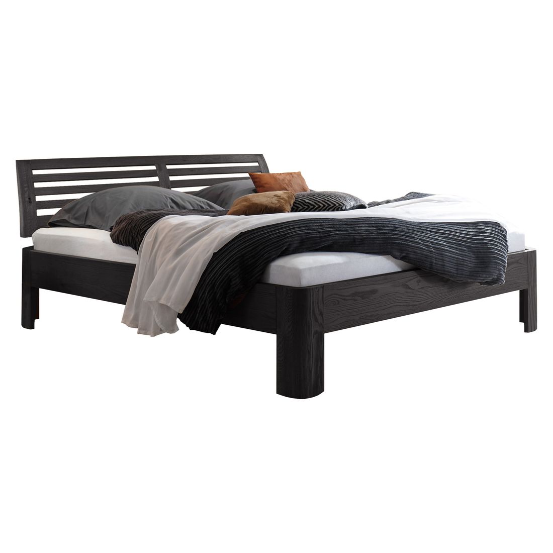 Bett Barcelona Eiche Massivholz