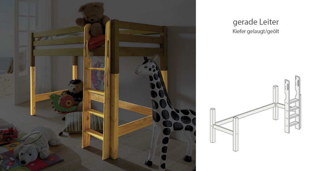 Umbau zum Midi-Hochbett Kids Paradise