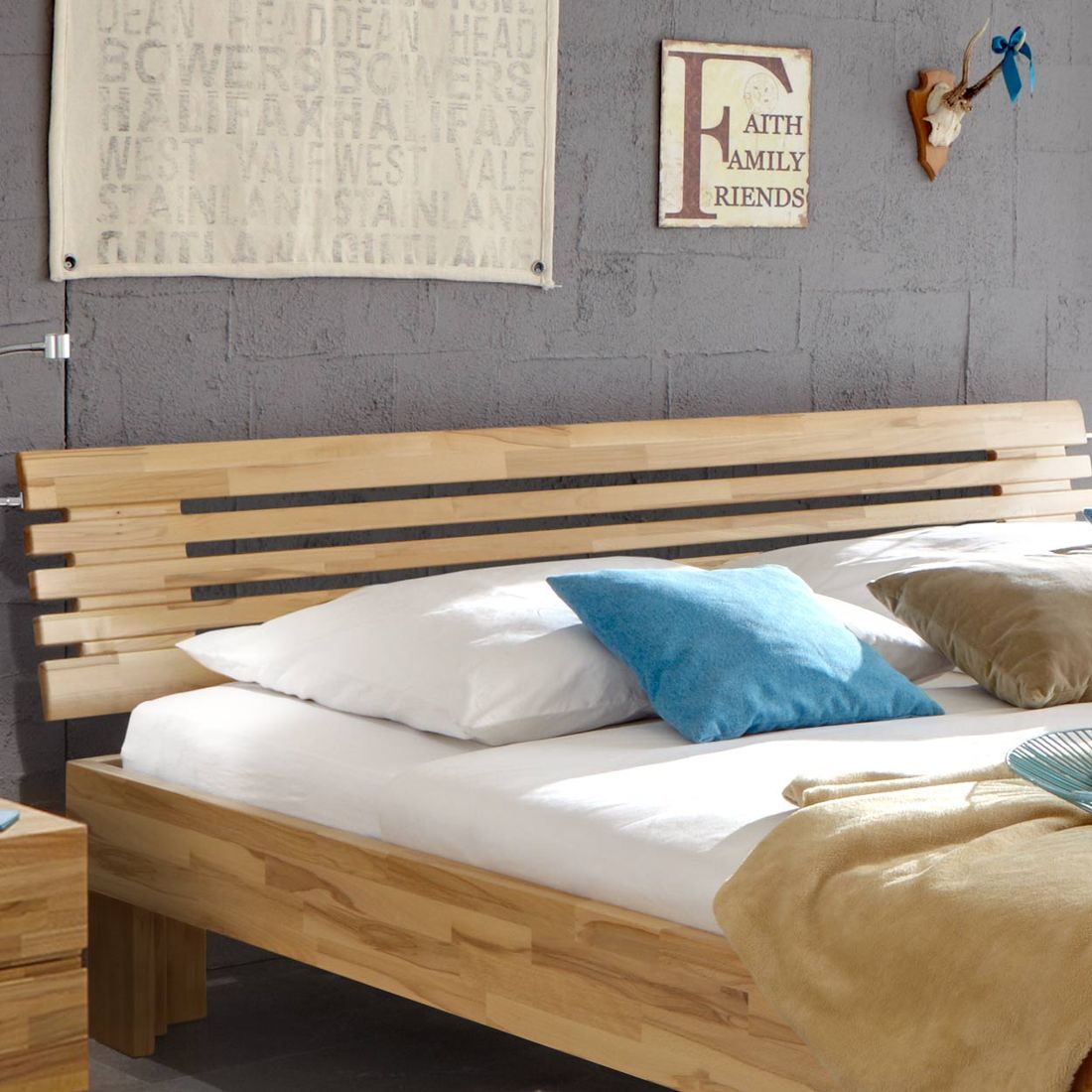 Bett Wood Romance Buche Massivholz