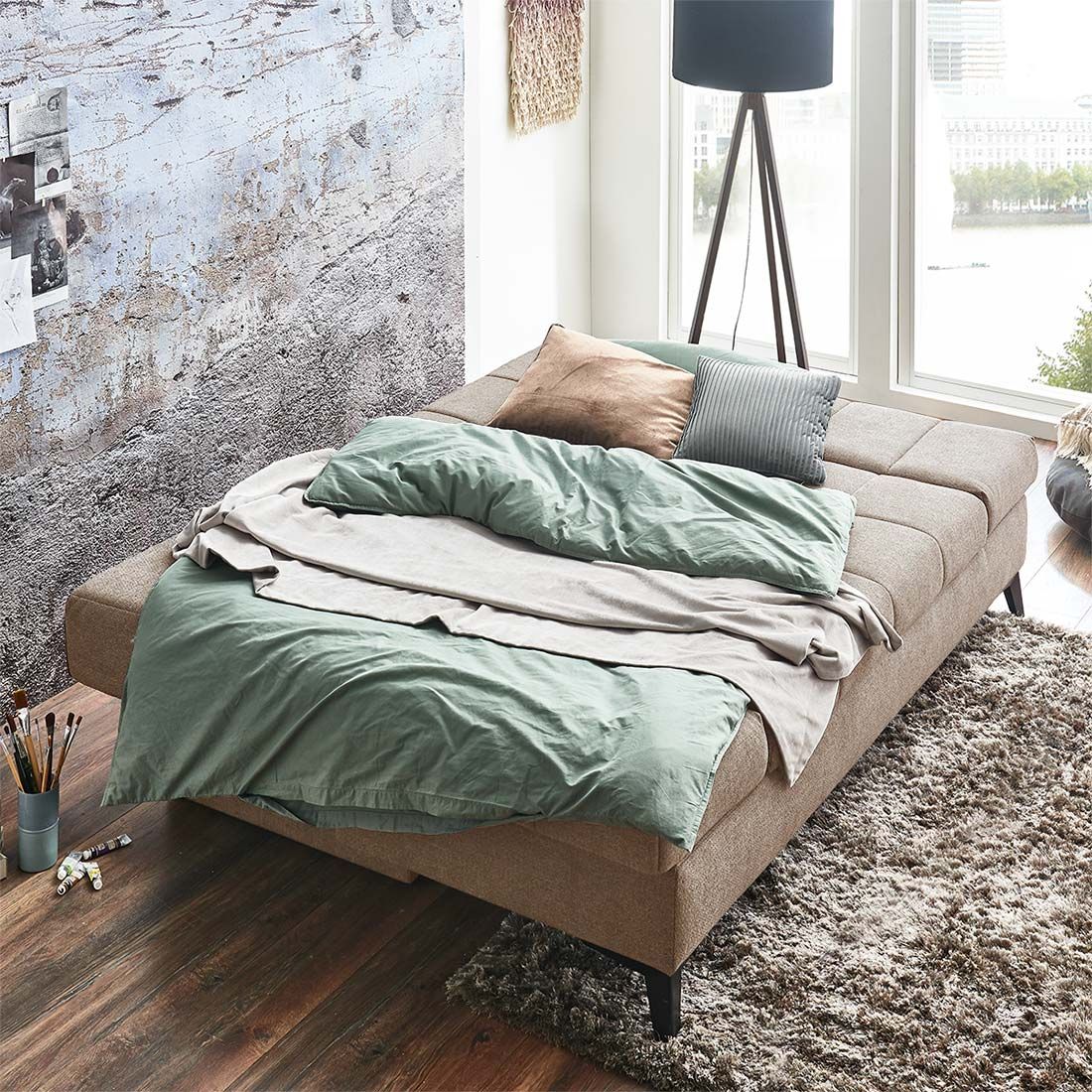 Schlafsofa Amedeo mit Bettkasten