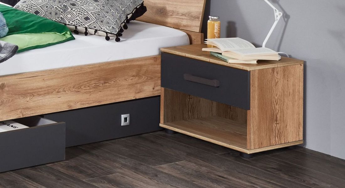 Nachttisch Nolan Eiche Dekor H 38cm