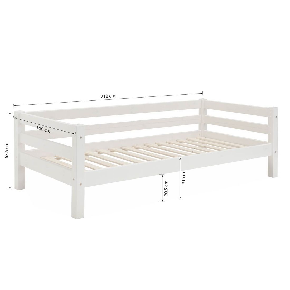 Bett Kids Paradise Kiefer Massivholz mit Lattenrost