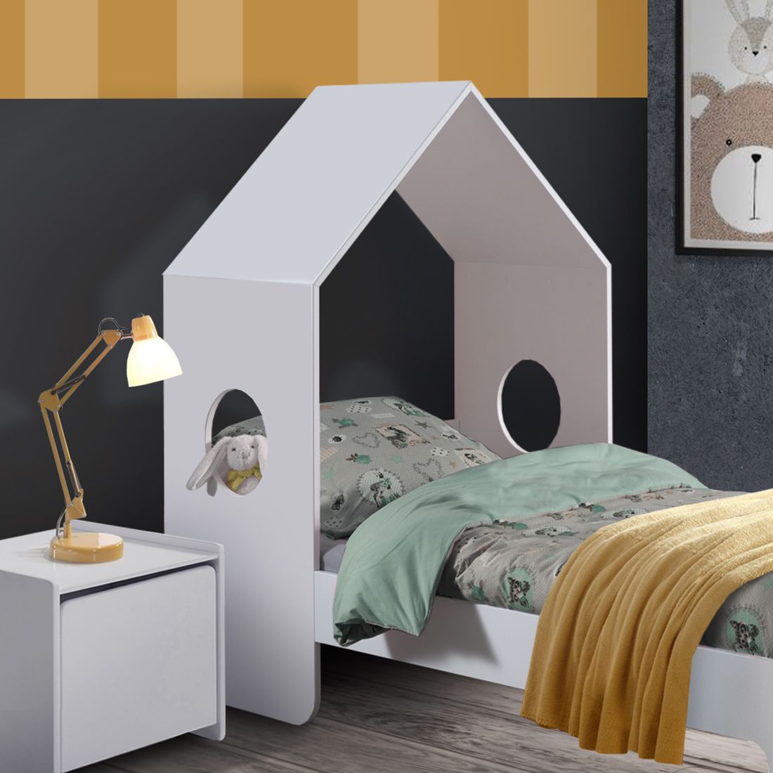 Hausbett Kuina mit Lattenrost