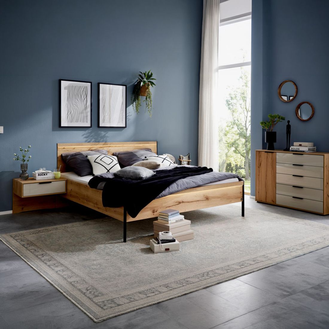 Interliving Schwebenachttisch 1034 Eiche Dekor