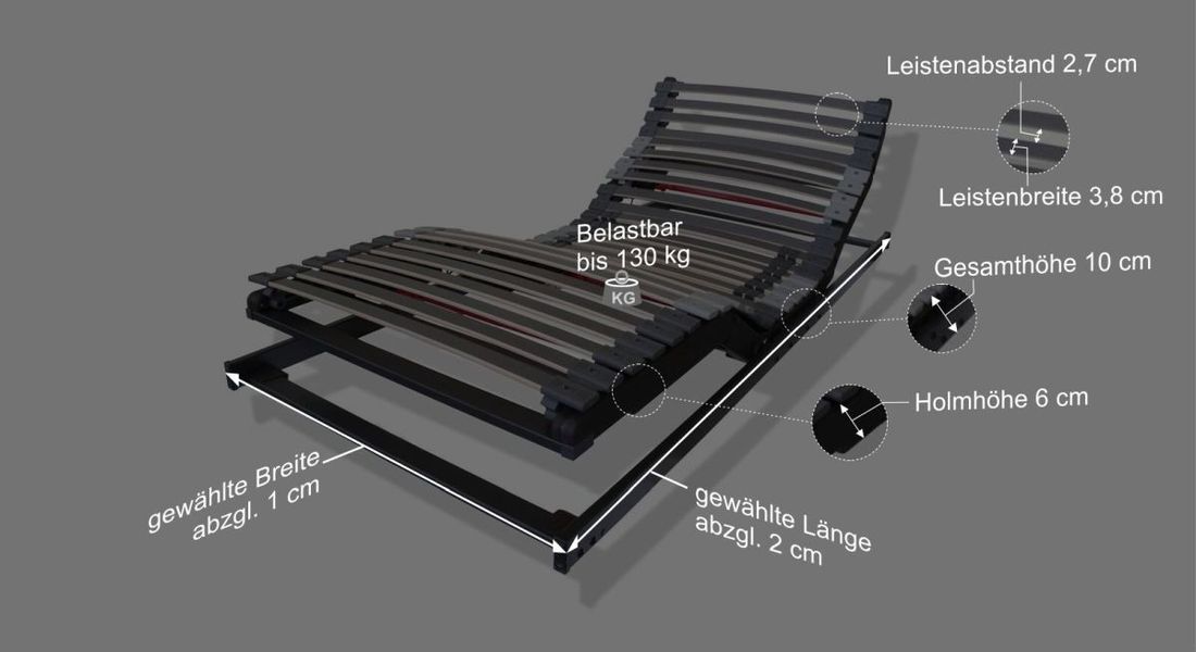 orthowell Lattenrost royalflex XL elektrisch verstellbar