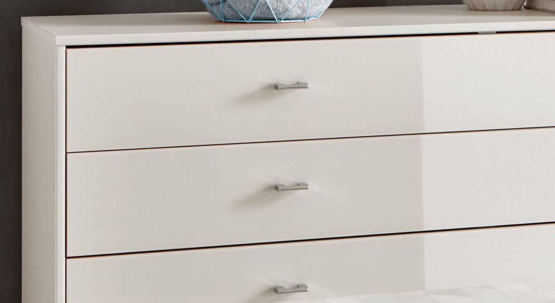 Kommode Elmira mit Kufen und Schubladen Champagner