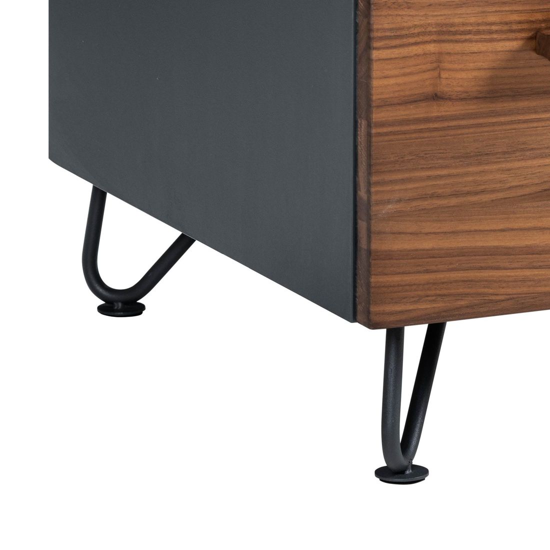Nachttisch Montaro Nussbaum teilmassiv H 63cm