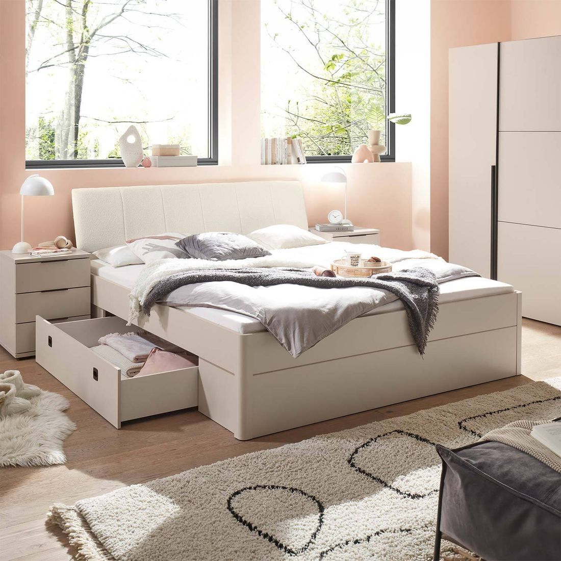 Bett Amplia Komfort mit Schubkasten 180x200cm