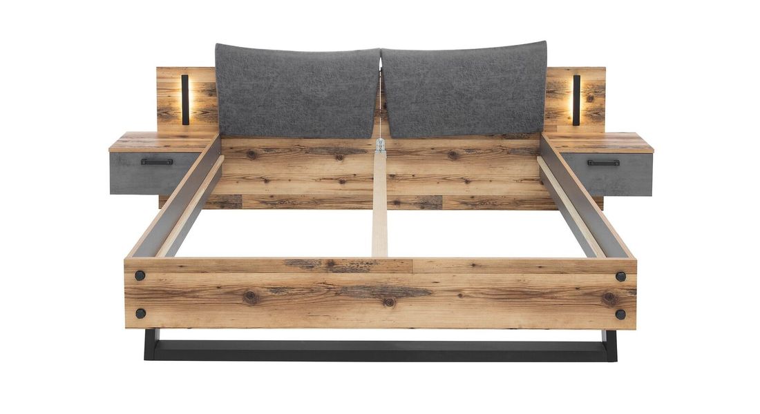 Bett mit Nachttischen Rocca