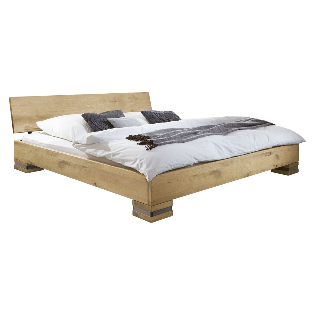 Bett Sillaro Wildeiche Massivholz