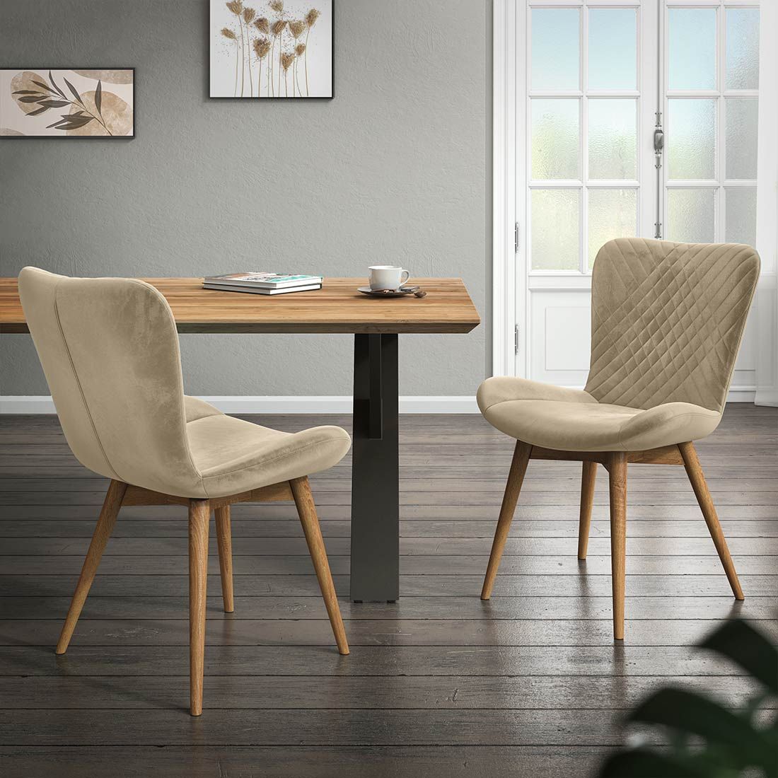 HOMELIV. Schalenstuhl Almond