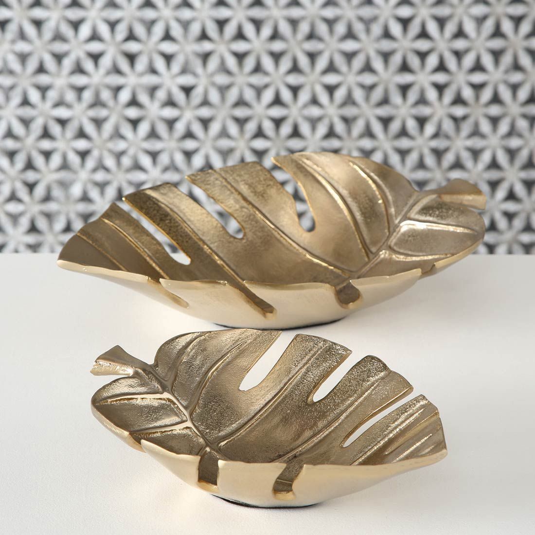 Goldene Blattschalen Goldene Blattschalen
