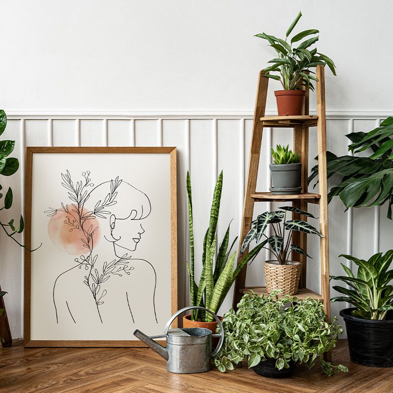 Echte Pflanzen holen die Natur ins Schlafzimmer Echte Pflanzen holen die Natur ins Schlafzimmer