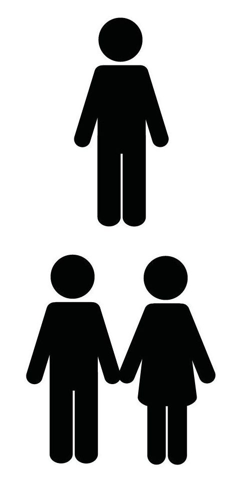 Ein oder zwei Personen Ein oder zwei Personen