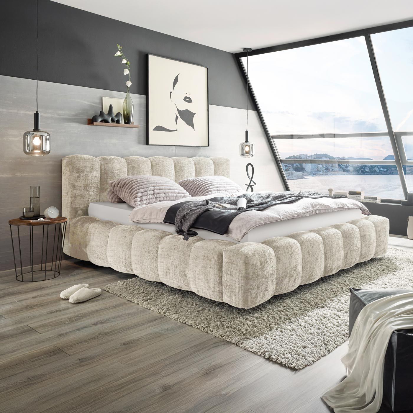 Bubble Bett Faino Komfort Chenille 180x200cm