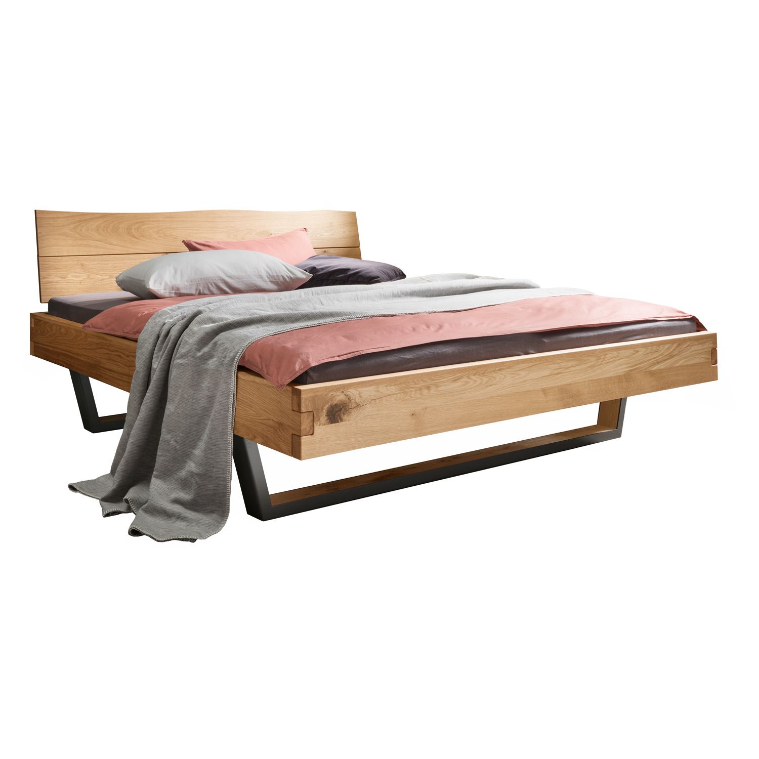 Bett Fillin Komfort Wildeiche Massivholz
