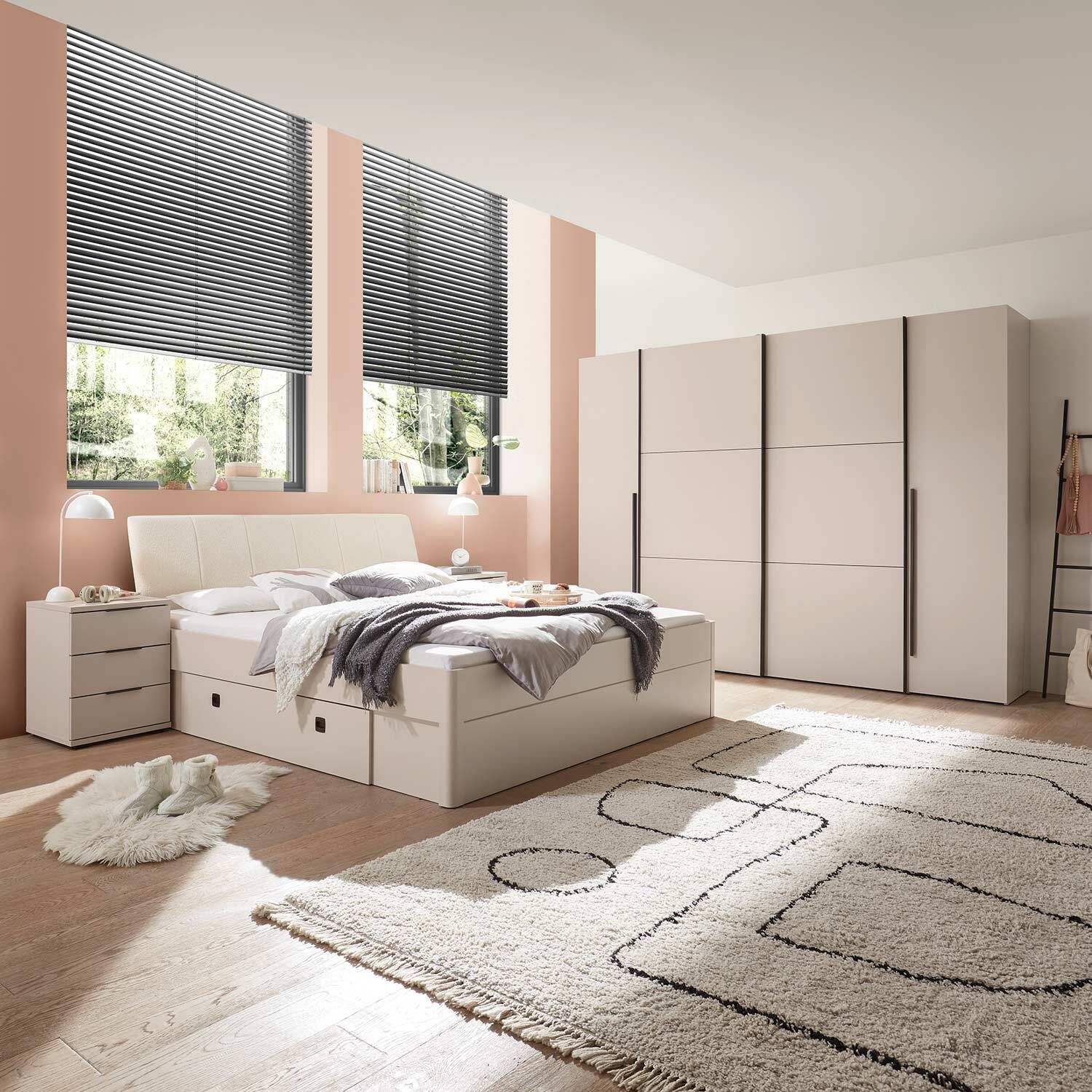 Schwebetüren-Kleiderschrank Amplia 267x205cm mit Innenausstattung