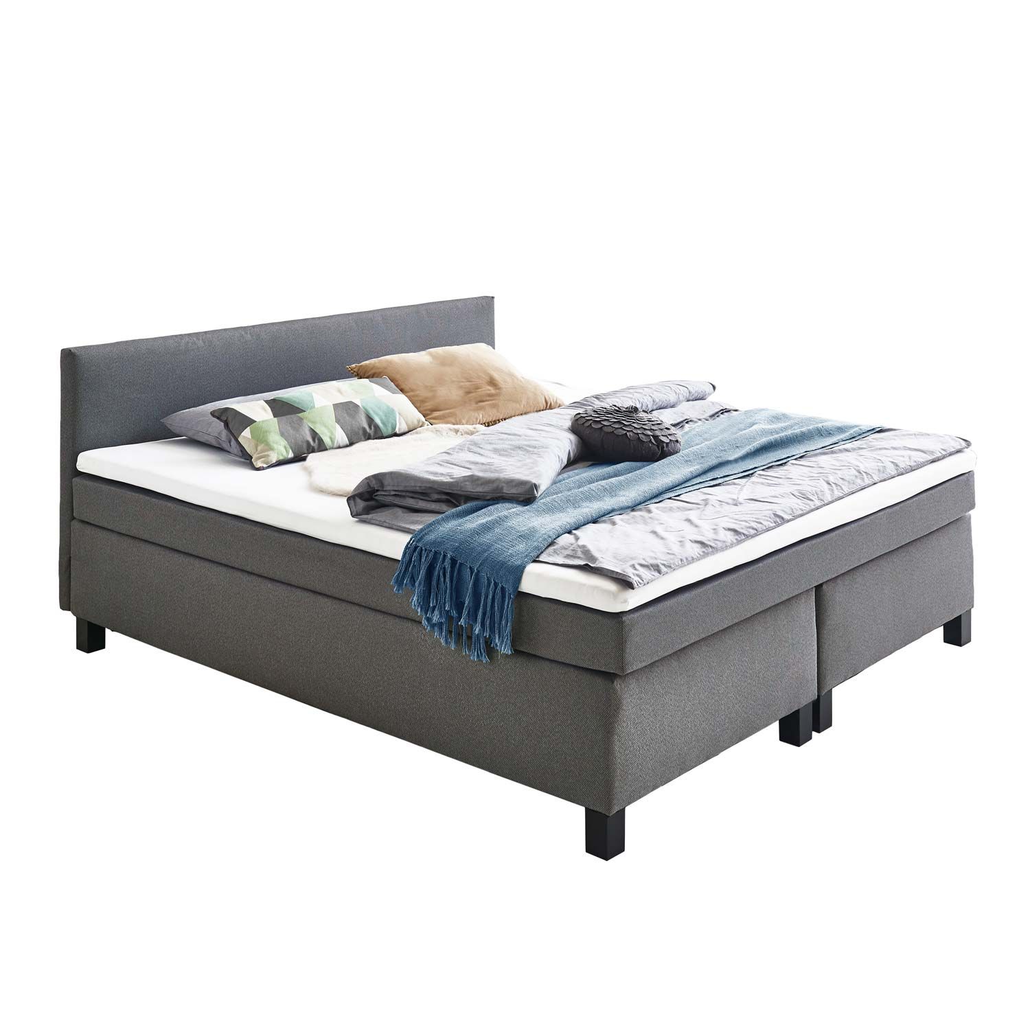 Boxspringbett niedriges Kopfteil im Test 6