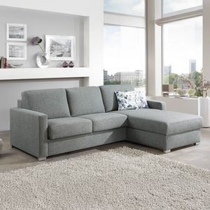 Ecksofa Lelio mit Schlaffunktion Ottomane rechts