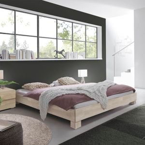 Bett Alicante Buche Massivholz ohne Kopfteil