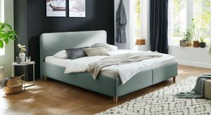 Polsterbett Kannur Webstoff mit Bettkasten