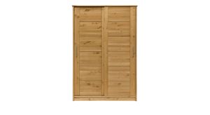 Schiebetüren-Kleiderschrank Kids Paradise Kiefer Massivholz