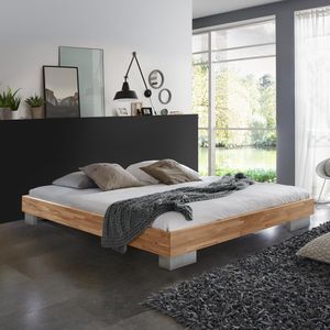 Bett Sogno Buche Massivholz ohne Kopfteil