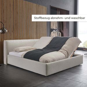 HOMELIV. Polsterbett SwitchIT Cordoba Webstoff mit Bettkasten und Lattenrost