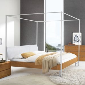 Himmelbett Ketevan Eiche Massivholz
