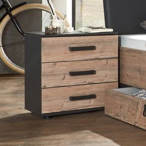 Nachttisch Viano Eiche Dekor H 58cm